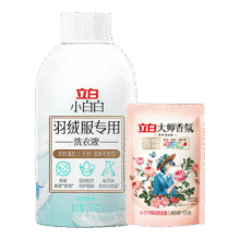 立白羽绒服洗衣液专用清洗剂冬季除菌除螨柔软蓬松香味持久留香 套餐共350g】250g*1瓶+100g*1袋