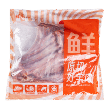 鲜京采 新西兰原切带骨羊排净重4斤/袋【偏肥】 羊肉烧烤 京东自有品牌