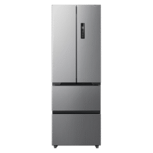 美的（Midea）417法式多门四开门60cm超薄零嵌入式双变频小户型无霜家用电冰箱 MR-417WFPE 流苏银 国家补贴20%3399元 (券后省0.9,月销1000+)