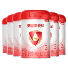 贝因美（Beingmate）爱加6-12月幼儿奶粉2段800g*6多罐免疫成长奶粉含乳铁蛋白1284元 (送赠品,券后省0.88,月销1000+)