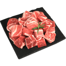恒都 国产谷饲原切牛腩块 2斤 偏瘦 肥瘦比1:9 生鲜牛肉 不注水不滚揉