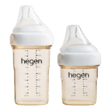 HEGEN海格恩新生婴儿奶瓶1-6个月防胀气ppsu仿母乳宽口径多功能奶瓶 150ml+ 240ml （白）1-6月294.52元