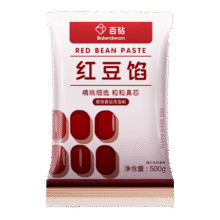 百钻 带皮红豆馅 500g5.4元
