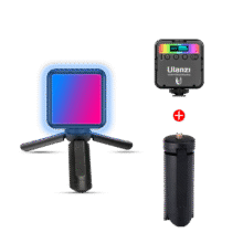 优篮子 VL49RGB 迷你三脚架磁吸全彩补光灯便携LED口袋双色温摄影灯套装65.39元