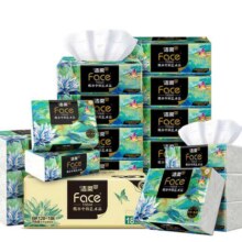 洁柔 高端Face油画抽纸 加厚4层80抽*20包*3件29.9元/件（1.49元/包，共89.7元）