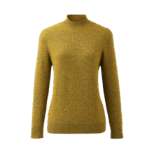 科蒙 通勤正肩羊毛衫含桑蚕丝半高领女套衫秋冬纯色针织打底毛衣