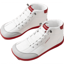 HOBIBEAR高帮赤足鞋宽楦男女同款秋季运动宽头训练男士健身平步鞋 白红 36199元