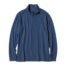 88VIP：优衣库男装柔滑弹力摇粒绒半拉链套头衫T恤保暖打底47314168.8元