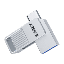 忆捷 128GB type-c USB3.2 双接口U盘 CU32迷你防水金属高速U盘 适用手机电脑平板55.91元