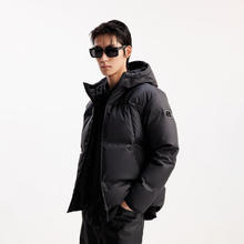 JACK&JONES 杰克琼斯 男士冬季连帽PU鸭绒羽绒服仿皮易打理（12月2日左右发货）