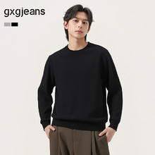 gxgjeans 25年秋新品 纯色美式毛衣线衫 黑色