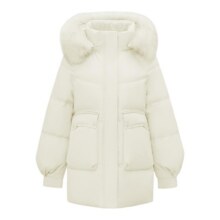 天降礼金：雪中飞 短款羽绒服可拆帽狐狸毛领243.08元(需领券、需福利礼金)