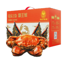 宿有千香 霸王蟹 活蟹 大闸蟹 公4.0-4.3两 母3.0-3.3两 4对8只163元返卡到手