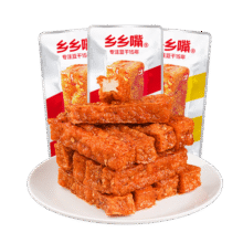 乡乡嘴虎皮豆干香辣味零食休闲零食解馋小零食 香辣味13g/包*10包+五香味13g/包*10包