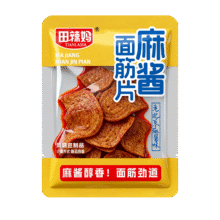 再降价：烤面筋片麻酱味烤面筋 辣酱手工麻辣面筋圈解馋零食休闲小吃 麻酱面筋片（2包装）