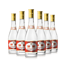 杏花村 汾酒 玻汾 清香型白酒 口粮酒泡酒 53度 475mL 6瓶 黄盖【非原箱】263.6元 (满99减10,券后省10)