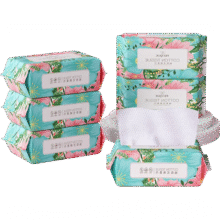 一次性洗脸巾干湿两用绵柔巾 30抽 干湿两用洗脸巾3包0.99元(需领券)