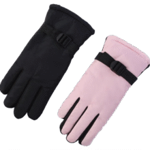 冬天骑车保暖手套 滑雪户外骑行 东北防寒电车加绒防水保暖手套 1双3.74元