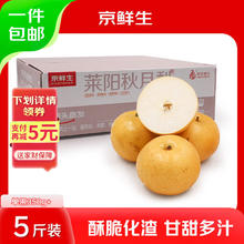 京鲜生 山东莱阳秋月梨 净重2.5kg