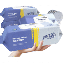 京喜强力清洁去油污湿纸 一次性专用湿巾纸 1包80抽