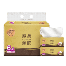 Breeze 清风 原木金装 抽纸 4层80抽6包(190*132mm)2.6元