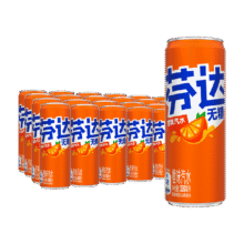 天降礼金、88VIP：可口可乐 芬达罐装橙味饮料 330ml*24罐35.26元(需领券)