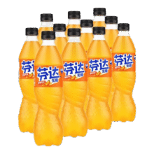 可口可乐（Coca-Cola）汽水碳酸饮料500ml瓶装 芬达橙味无糖500ml*12瓶18.9元
