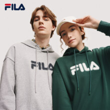 FILA斐乐 情侣款秋冬加绒连帽卫衣 任选3件511.05元(合170.35元/件)