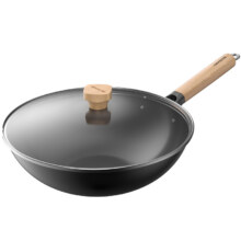 九阳 家用无涂层炒锅铁锅 30cm 无盖29.49元(需领券、需首购)