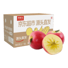 京鲜生 新疆阿克苏苹果 净重8.5斤单果75-80mm 生鲜水果 源头直发34.9元(需领券)
