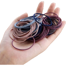 韩国森女细头绳扎头小发圈头发绳女网红ins简约绑头发的皮筋 天空蓝 20根