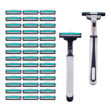 德国进口双层剃须刀 1支刀架9个刀片1.98元