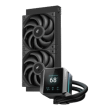 九州风神（DEEPCOOL）MYSTIQUE 240冰暴LCD屏显水冷散热器（2.8英寸真彩LCD屏/5代高能水泵/全速域低噪）366.8元(需领券)