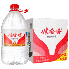 wahaha/娃哈哈 纯净水 5L 饮用水 桶装 家庭用水 5.5L 4桶44.8元(需领券，合22.4元/件)