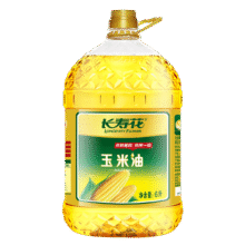 长寿花 压榨玉米油非转基因物理压榨一级健康食用油 5.4L*1桶135.9元