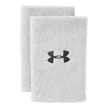 安德玛（UNDERARMOUR）Performance 6英寸男女同款情侣训练运动腕带1218006 白色100 均码