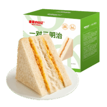 麦麦的日记全麦面包三明治吐司400g量贩装饼干蛋糕点心营养早餐休闲零食品