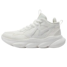 88VIP、需首购：361°  灵狐女鞋加毛运动鞋2024冬季高帮加绒保暖棉鞋皮面防水跑步鞋70.76元包邮