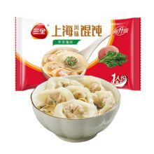 三全 上海风味荠菜猪肉馄饨 150g 12只