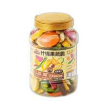 三只松鼠 量贩罐装12种果蔬脆 250g 即食果干休闲零食