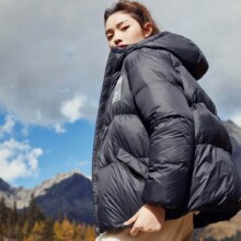 乔丹  冬装抗静电宽松羽绒服女士保暖舒适风衣面包服外套