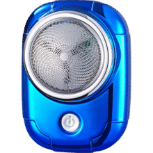 剃须刀 电动剃须刀 MINI口袋潮品  刀头可拆卸水洗 弧面柔性刀网送男友父亲节礼物/节日礼物 天空蓝9.9元 (满2件9折,月销1w+)