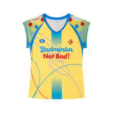 薰风2025新款羽毛球服熏风女款短袖速干运动服哭喊中心联名t恤衫49.1元 (券后省14.9)