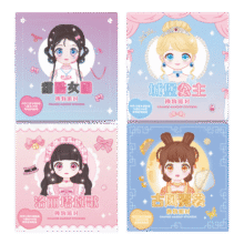 COOKSS公主换装贴纸书儿童玩具3-6岁少女化妆本手工粘贴画生日礼物13.3元 (每满300减50,券后省0.9)