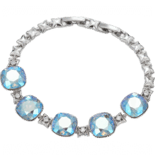 XUPING旭平首饰仿水晶时尚经典肥方轻奢手链送生日礼物 天空之境 约16+2cm262元 (券后省30)