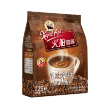 火船 特浓三合一速溶咖啡 原装进口 拿铁咖啡25条500g 冲调饮品13.83元