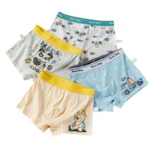 儿童内裤男童红色内裤纯棉平角三角宝宝小中大童12岁13岁学生短裤11.9元 (券后省10)