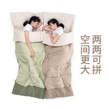 京东PLUS：挪客户外 户外上下片可拼接单双人睡袋60.35元