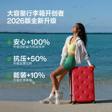 京东PLUS：不莱玫 系列 PC拉杆箱 A6020700535 磨砂红 20英寸