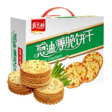 淘金币可用：嘉士利 葱香薄脆饼干680g9.69元（淘金币低至8.88元）
